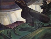 Emily Carr Big Raven oil